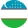 The state flag of the Republic of Uzbekistan
