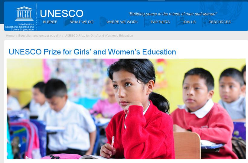 UNESCO Prize for Girls’ and Women’s Education