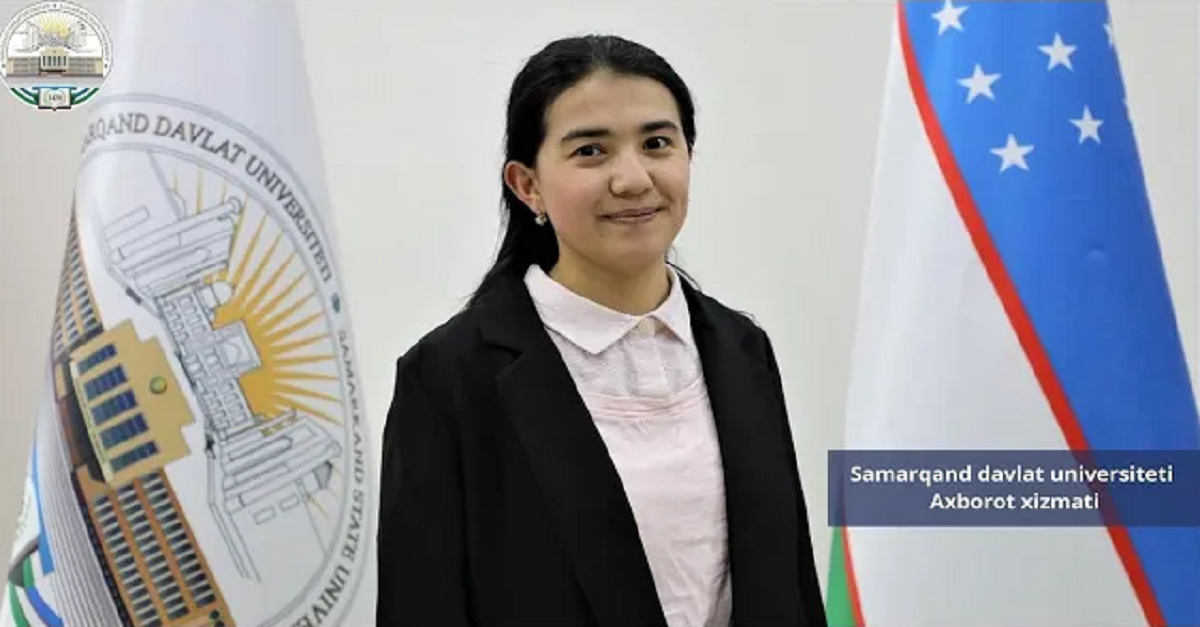 Mukhlisa Jalilova is a student of the Faculty of Philology, winner of a state scholarship named after Navoi.