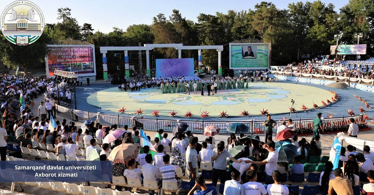 The Samarkand Amphitheater will host a gala concert of Samarkand State University as part of the youth festival under the motto 