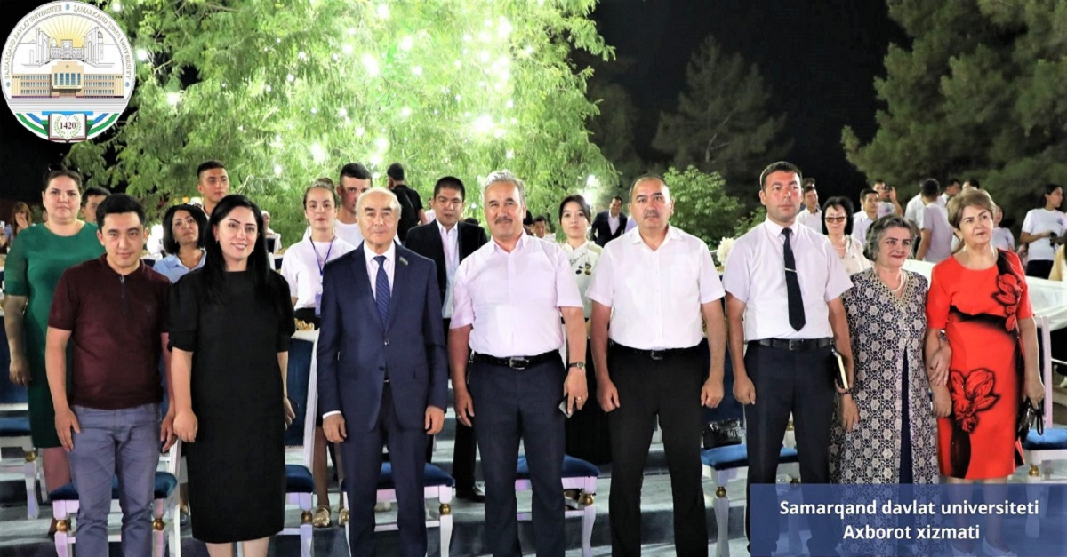 Photo from the gala concert organized as part of the Youth Festival of Samarkand State University