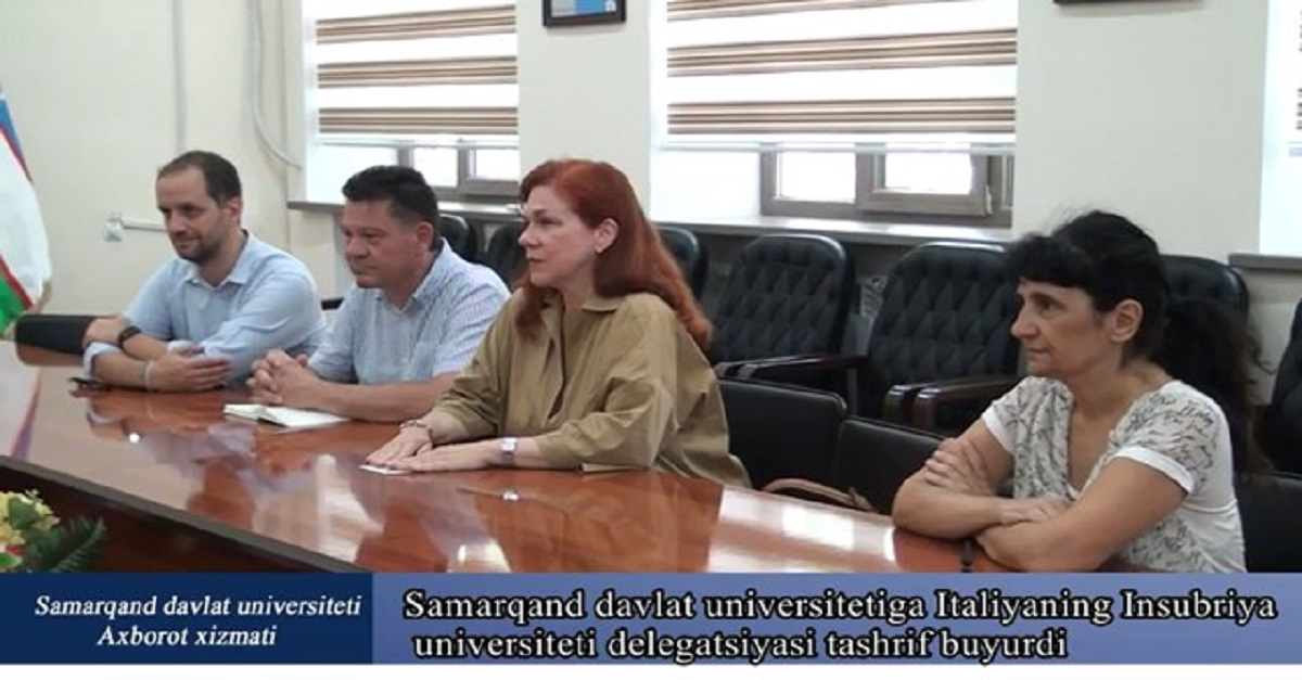 A delegation of the Italian University of Insubria arrived at Samarkand State University