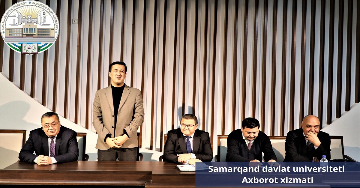  A roundtable discussion was held at SamSU with the participation of writer Javlon Jovliyev and poet Shuhrat Arif...