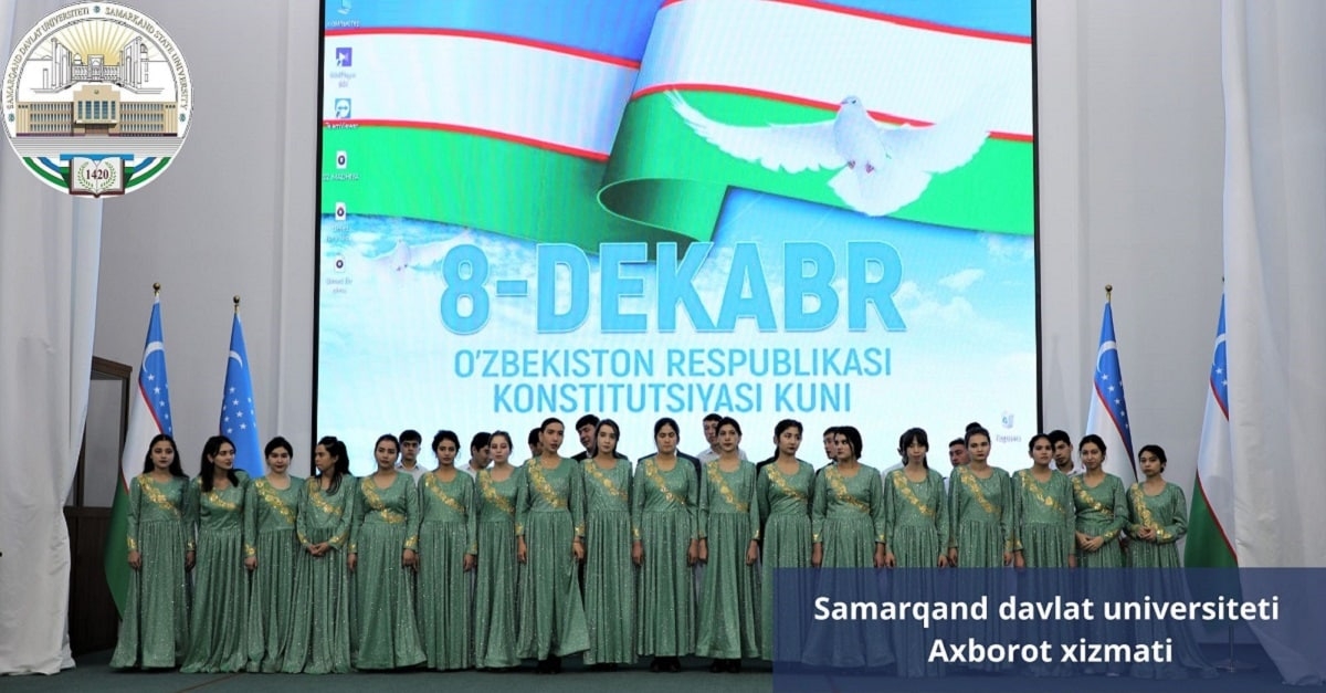 The 30th anniversary of the Constitution of the Republic of Uzbekistan was celebrated at Samarkand State University...