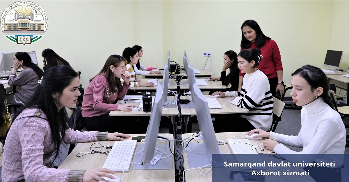 Students of Samarkand State University for the first time test their knowledge of English under the 