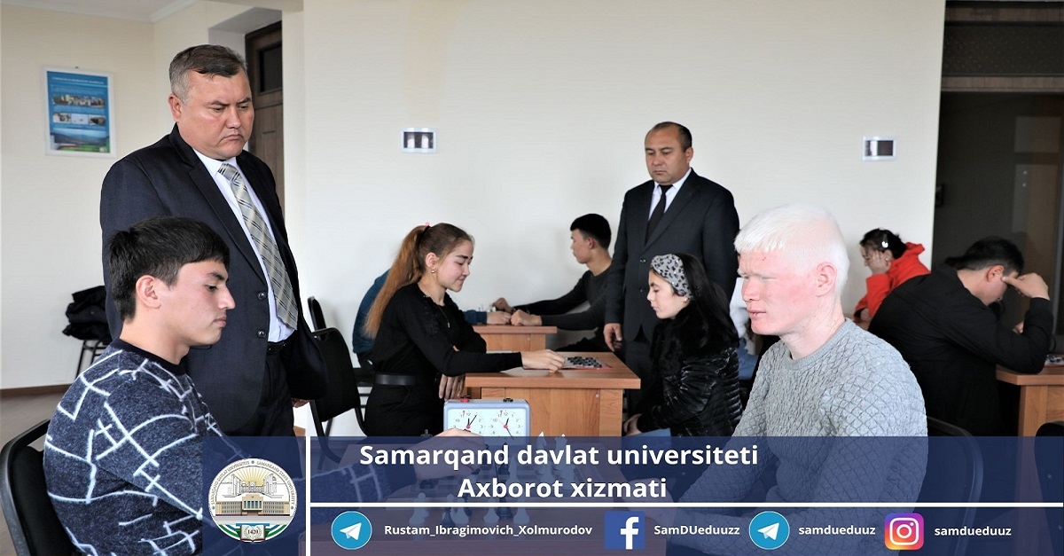 Samarkand State University hosted a chess and checkers competition among students with disabilities...