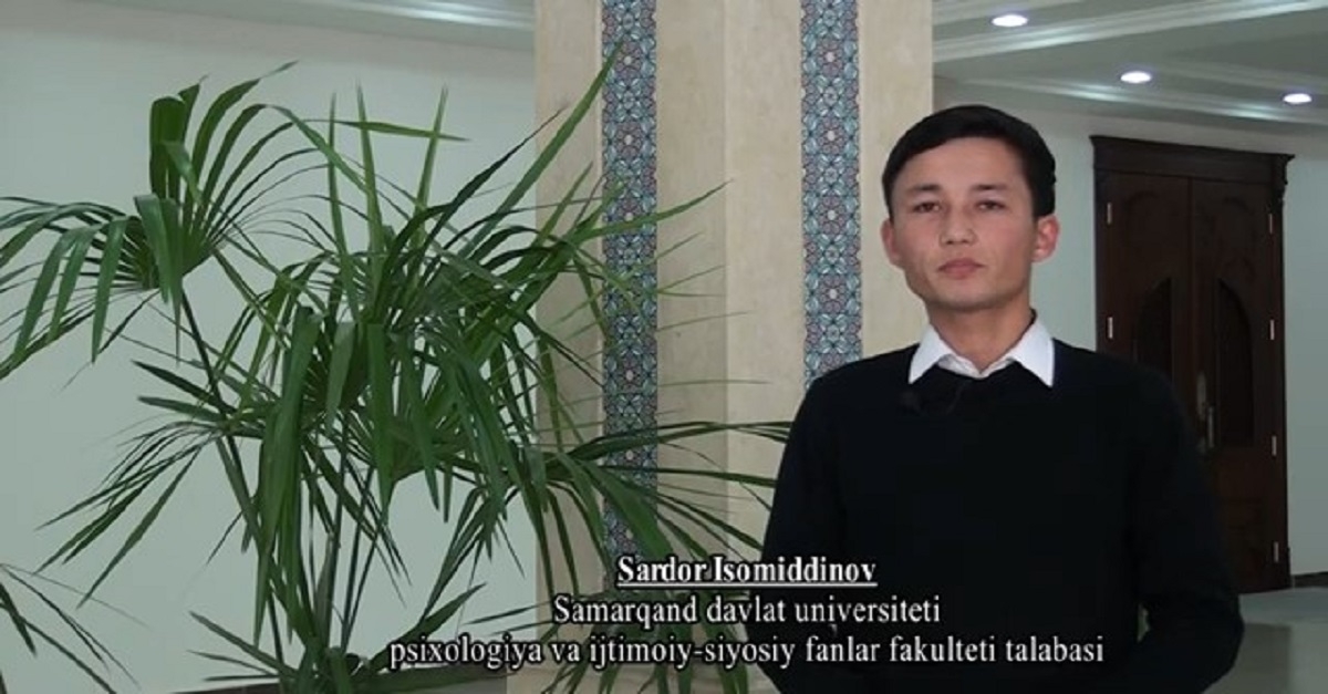 Samarkand State University: Where does attention to a person begin?