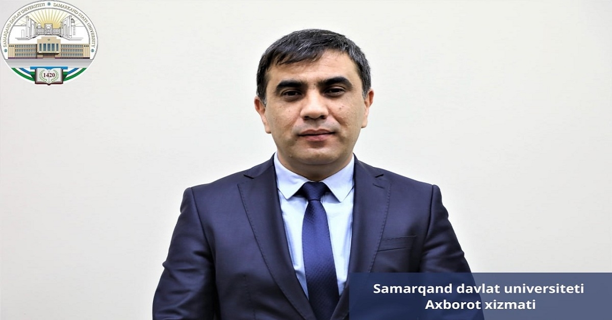 Professor of Samarkand State University Khurshid Bozorov received 3 more international patents...