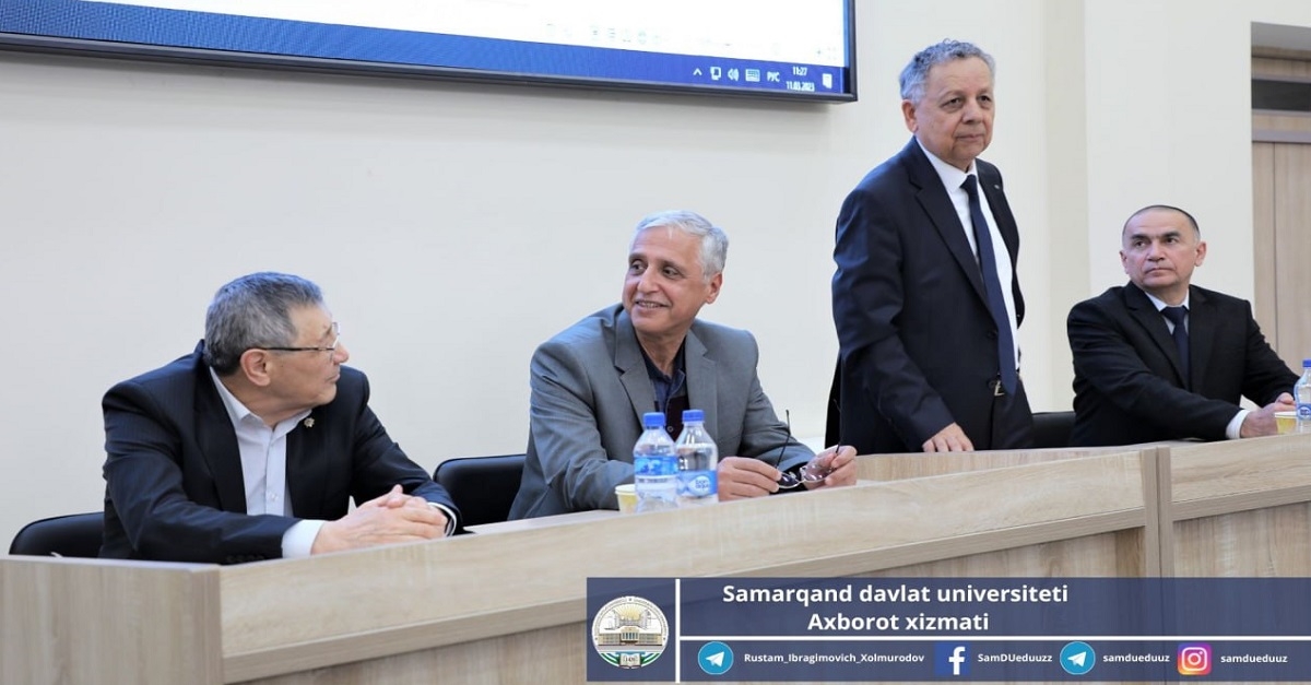 President of the Iranian Mathematical Society at Samarkand State University...