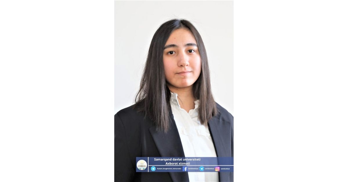 Nafisa Rakhmonova, a student of Samarkand State University, will take part in the launch of the CubeSat nanosatellite...