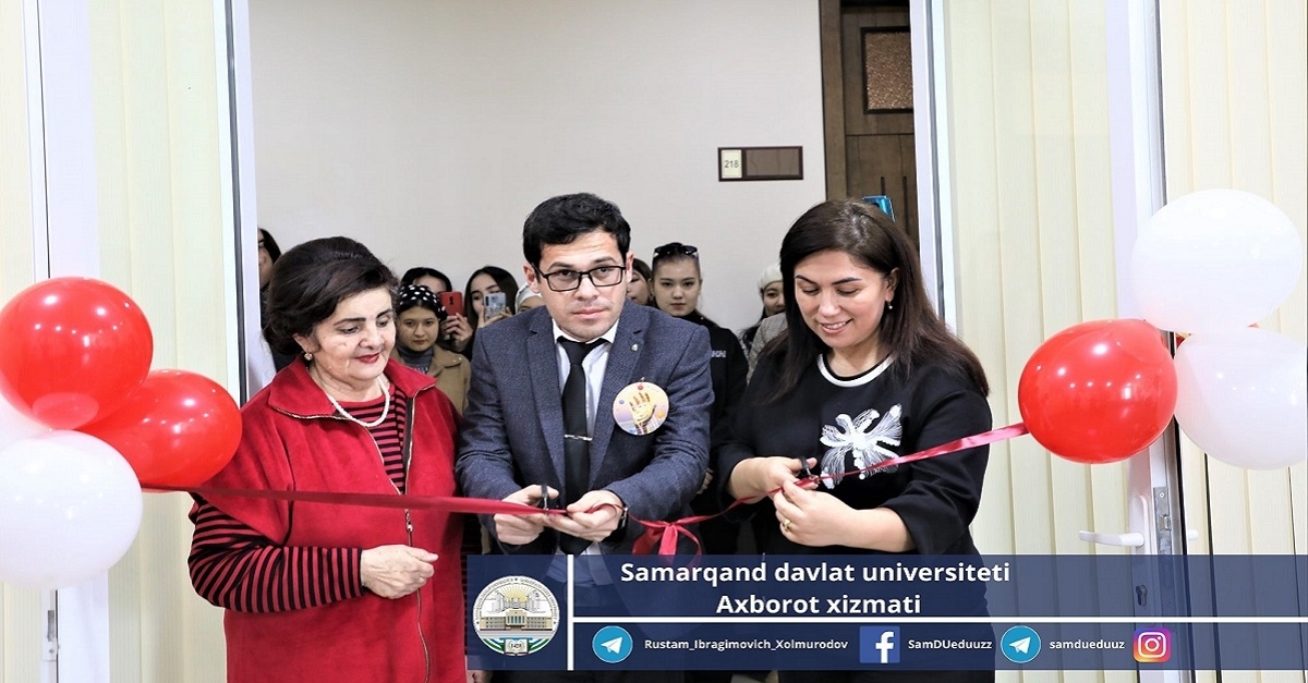 The “Golden hands” center opened at Samarkand State University...