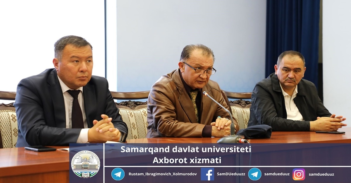 Был организован круглый стол со студентами филологического факультета Самаркандского государственного университета...
