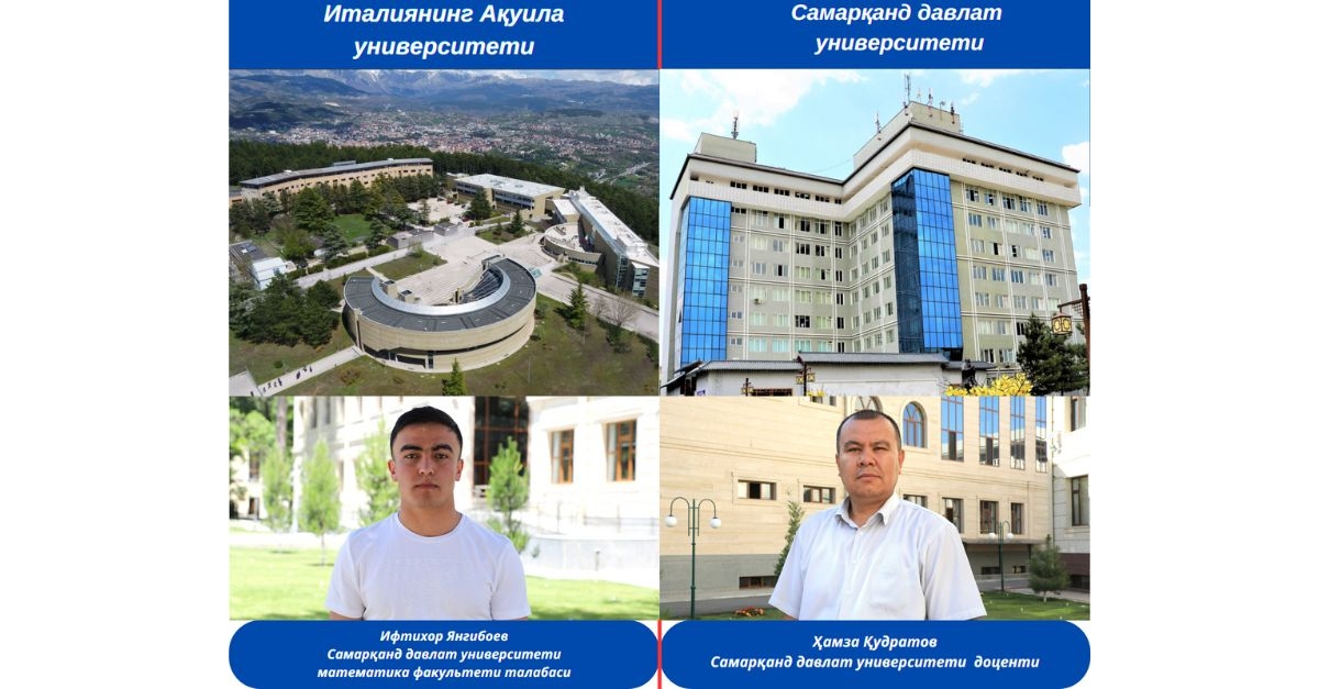 A student from Samarkand State University will continue his studies in Italy...