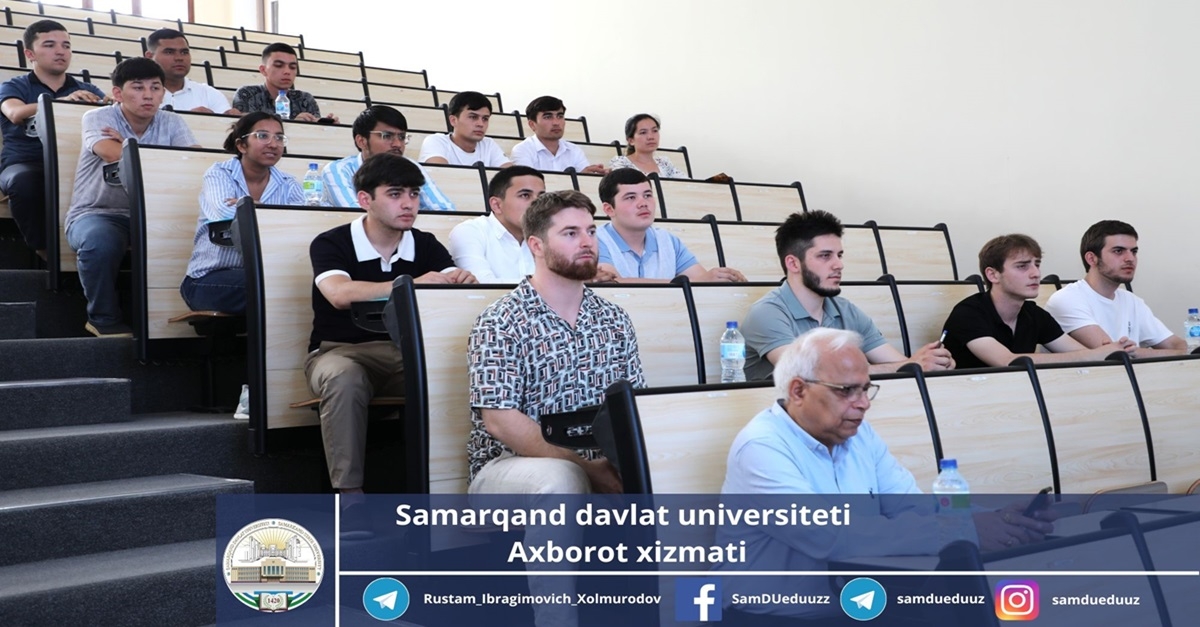 The next international summer school has started at Samarkand State University...
