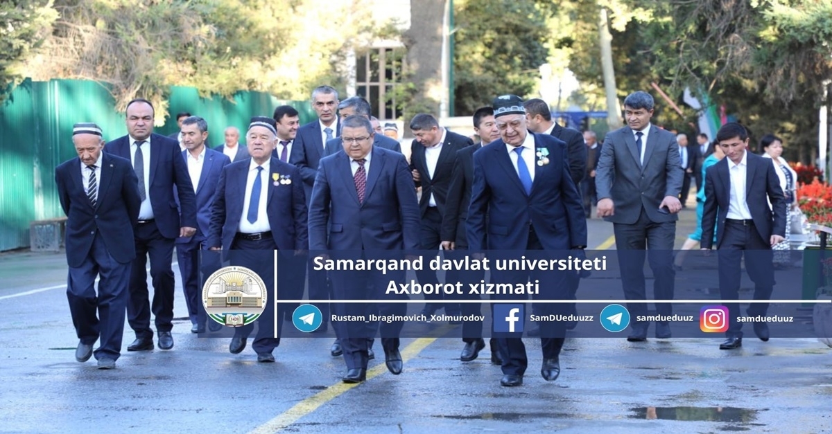 1-oktabr “O'qituvchi va murabbiylar kuni” munosabati bilan Samarqand davlat universitetida bayram dasturxoni yozildi...