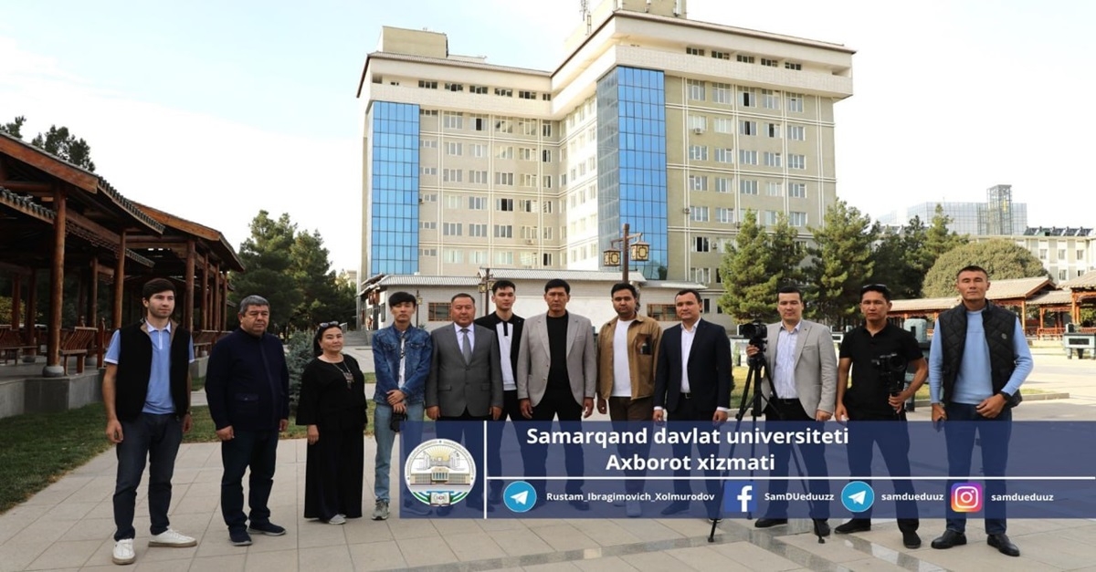 Journalists from Karakalpakstan at Samarkand State University.