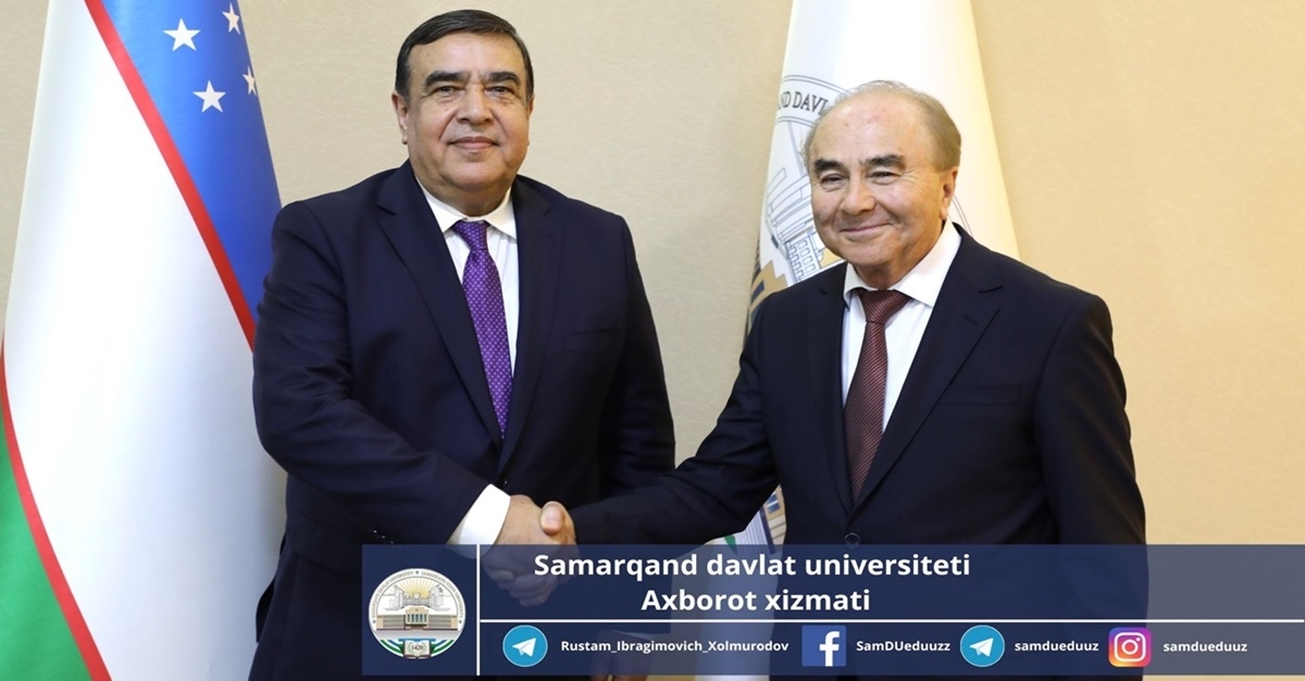 Samarqand davlat universitetiga Tojikistonning O’zbekistondagi Favqulotda va muxtor elchisi Abdujabbor Rahmonzoda Aziz tashrif buyurdi...