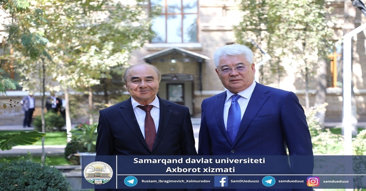 Samarqand davlat universitetiga Qozog’istonning O’zbekistondagi Favqulotda va muxtor elchisi Beybut Atamqulov tashrif buyurdi…