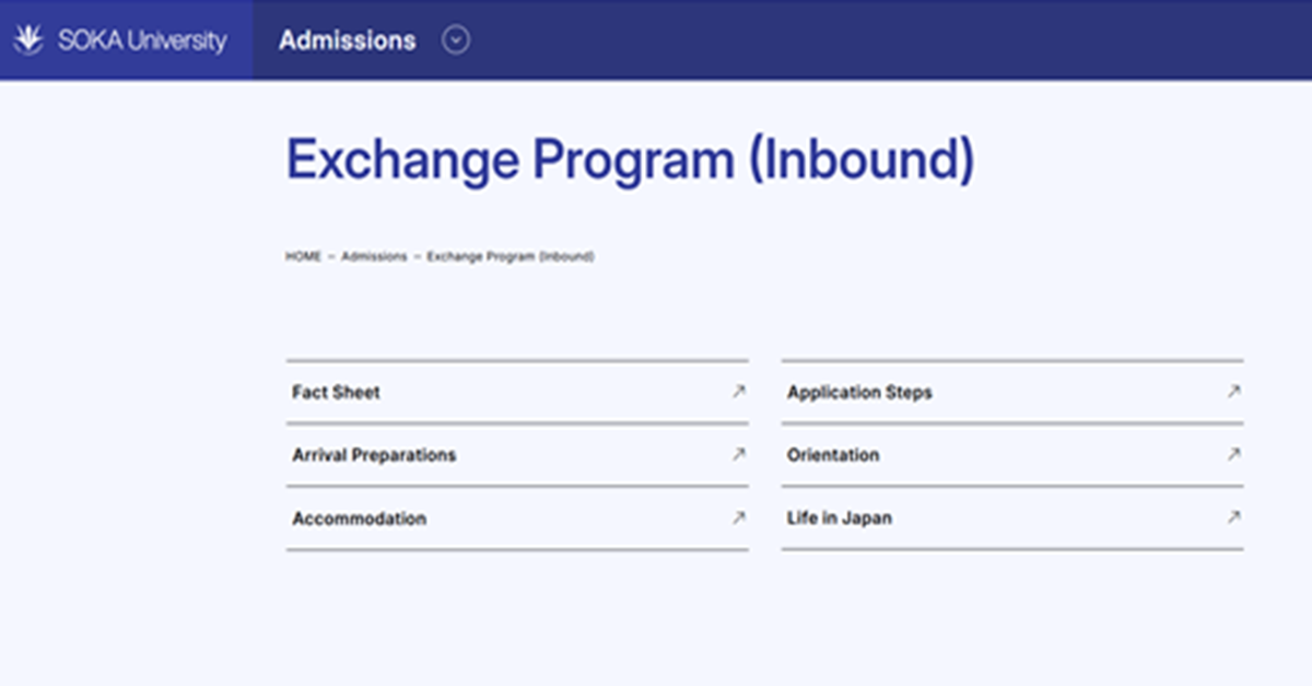 SOKA UNIVERSITY OF JAPAN ANNOUNCES A GRANT FOR THE MOBILITY EXCHANGE PROGRAM